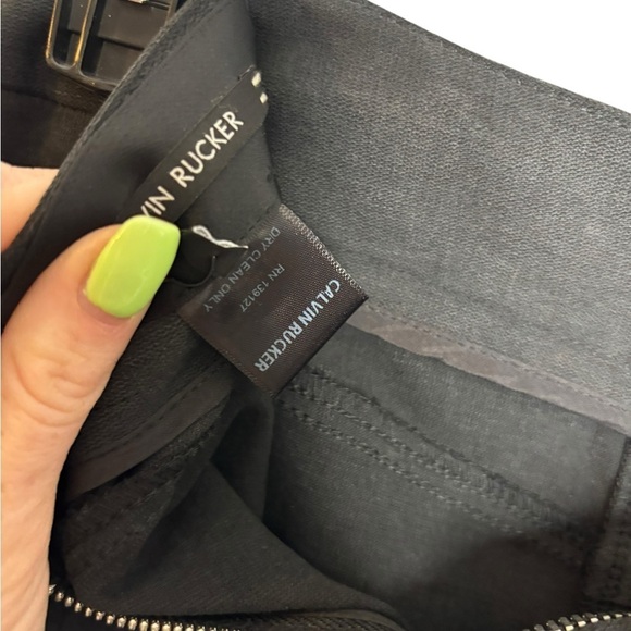 Calvin Rucker Goth Zipper Grunge Get Up Skinny Pants Size 27 NWT - Picture 9 of 13